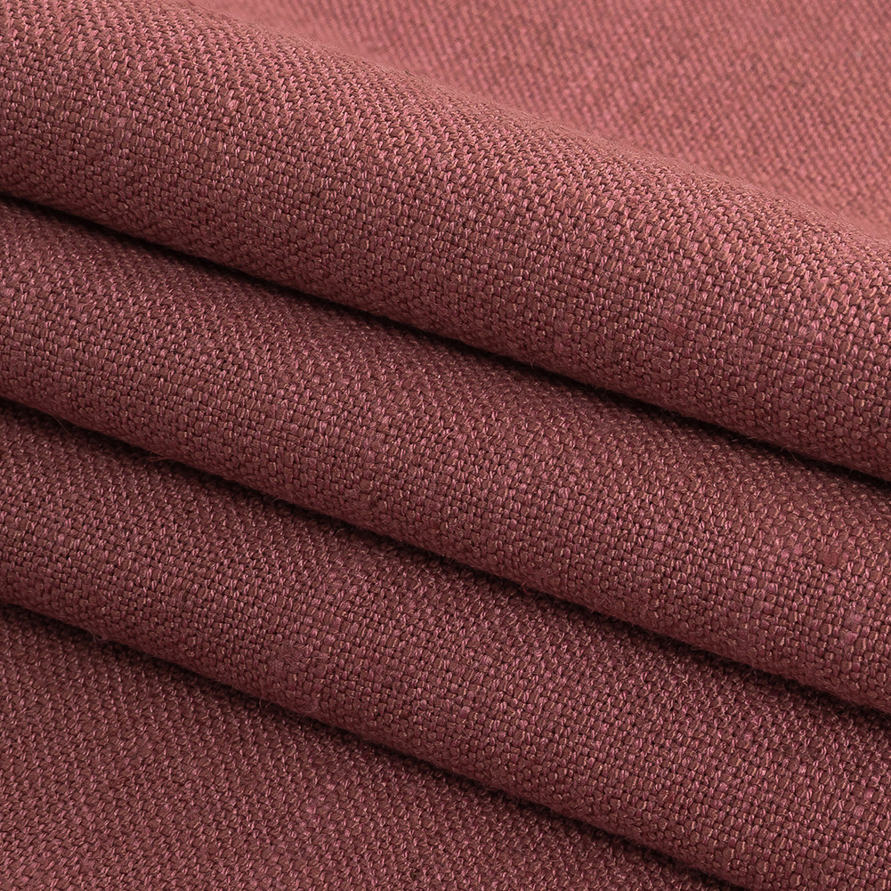 British Imported Rose Polyester, Viscose and Linen Woven - Folded