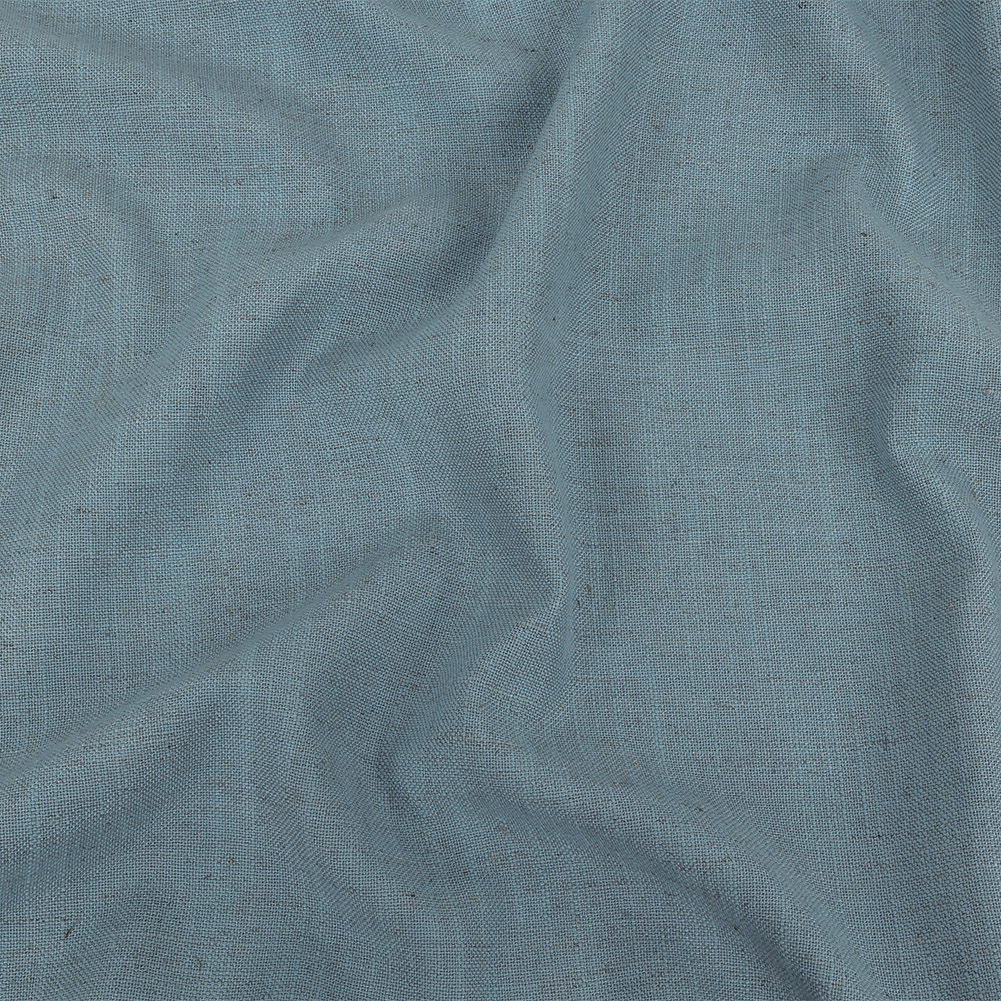 British Imported Sky Polyester, Viscose and Linen Woven