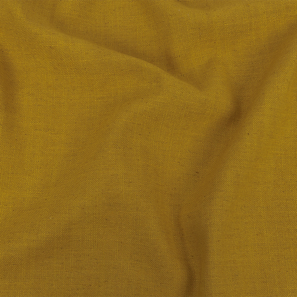 British Imported Sunflower Polyester, Viscose and Linen Woven