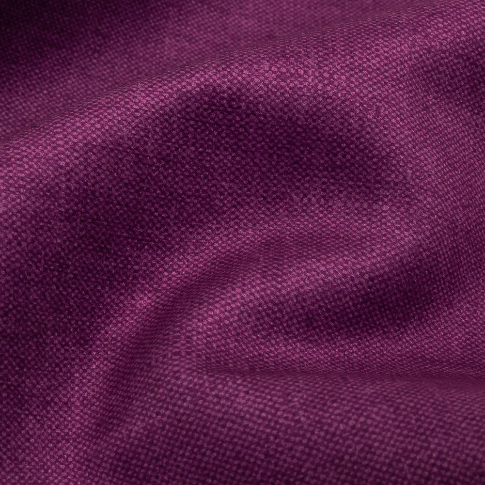 British Imported Berry Polyester Microvelvet - Detail