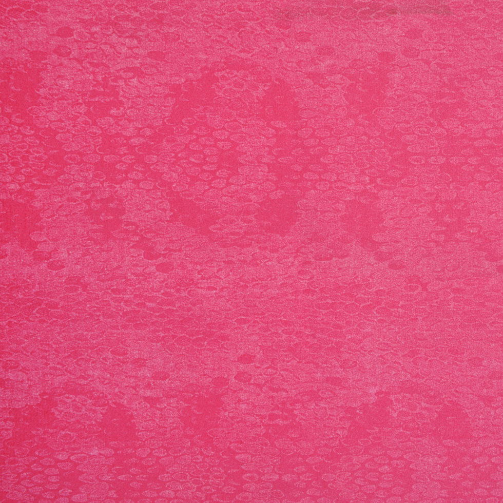 Hot Pink Reptile-Print Cotton Canvas