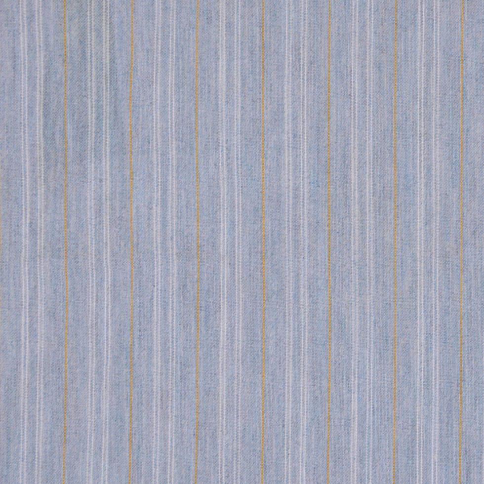 Sky Blue Striped Stretch Cotton Shirting