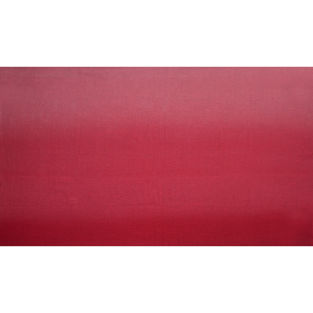 Pink and Red Ombre Slubbed Linen Woven - Full