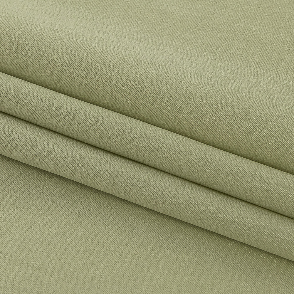 Donna Karan Italian Pale Green Stretch Silk Crepe Back Satin - Folded
