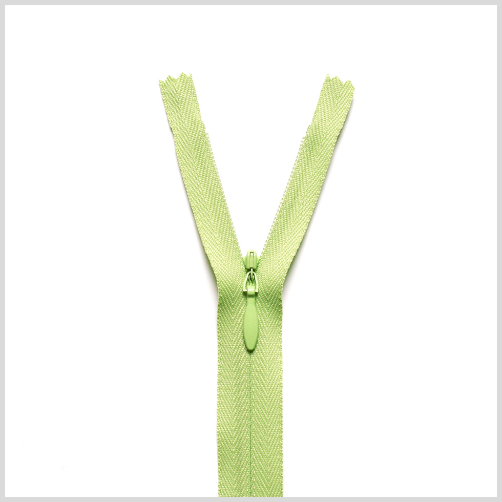 874 Lime 9 Invisible Zipper