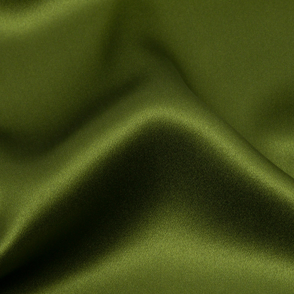 Pesto Silk Charmeuse - Detail