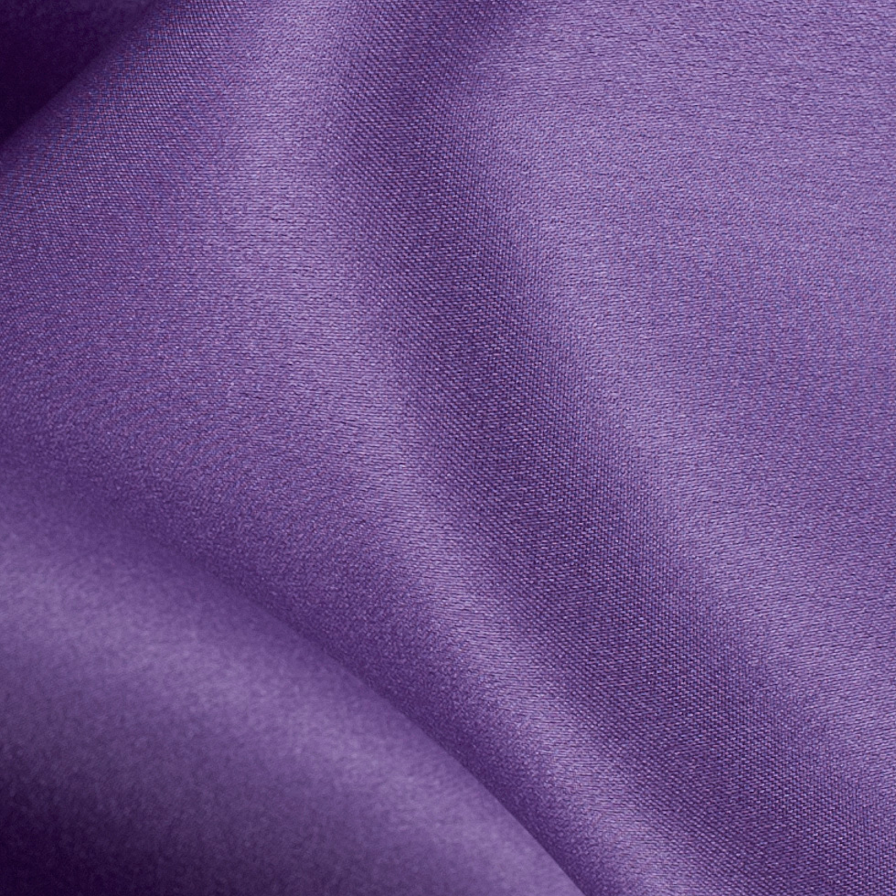 Bright Purple Silk Satin Face Organza - Detail