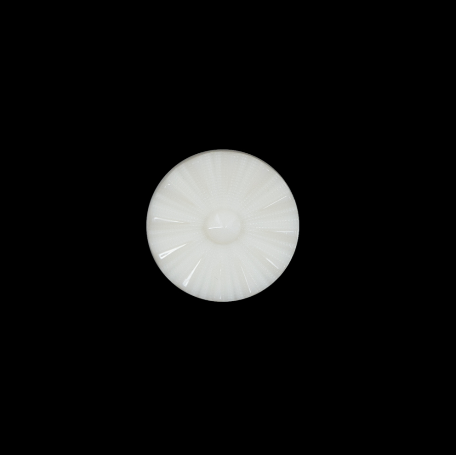 Italian Ivory Floral Nylon Button - 20L/12mm | Mood Fabrics