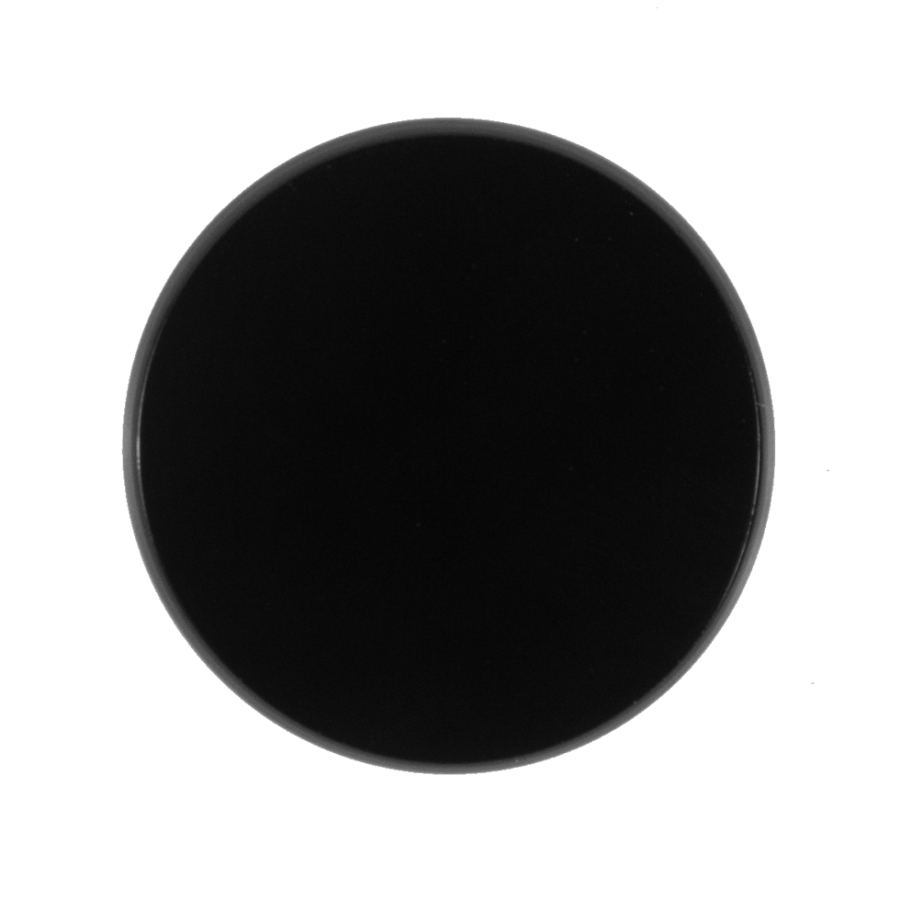 Black Glass Button - 40L/25mm | Mood Fabrics