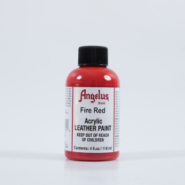 Angelus Fire Red Leather Paint - 4oz - Fabric Paint - Dye & Paint