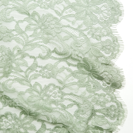 Celadon Green Floral Scalloped-Edge Eyelash Lace - Web Archived
