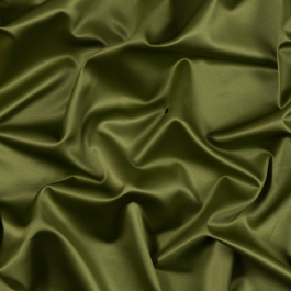 Italian Dark Citron Stretch Polyester Charmeuse - Web Archived