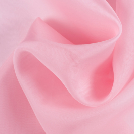 Premium Candy Pink Silk Organza - Organza - Silk - Fashion Fabrics