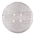 Silver Metallic Snakeskin Covered 4-Hole Button - 96L/61mm | Mood Fabrics