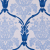 Blue Grand Floral Print Cotton-Blend Woven | Mood Fabrics