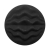 Italian Black Wavy-Textured Plastic Shank Back Button - 54L/34mm | Mood Fabrics