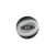 Italian Black and Silver 2-Hole Plastic Button - 28L/18mm | Mood Fabrics