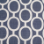 Spanish Denim/White Geometric Poly/Cotton Canvas | Mood Fabrics