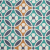 Spanish Green/Blue Floral Geometric Poly/Cotton Canvas | Mood Fabrics