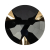 Black/Gold Rhinestone Button - 54L/34mm | Mood Fabrics