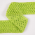 Lime Green Stretch Puckered Crochet Trim - 2