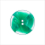 Italian Green Abstract Semi-Clear 2-Hole Plastic Button - 35L/22mm | Mood Fabrics