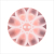 Italian Pink Abstract Semi-Clear 2-Hole Plastic Button - 44L/28mm | Mood Fabrics