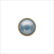Italian Light Blue/Gold Shank Back Button - 18L/11.5mm | Mood Fabrics