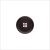 Italian Matte Brown Rimmed 4-Hole Button - 32L/20mm | Mood Fabrics
