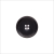 Italian Matte Black Rimmed 4-Hole Button - 36L/23mm | Mood Fabrics