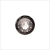 Italian Black Plastic/Rhinestone Shank Back Button - 22L/14mm | Mood Fabrics