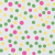 Green/Yellow/Pink Polka Dots Printed Cotton Poplin | Mood Fabrics