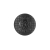Black Italian Crest Zamac Button - 24L/15mm | Mood Fabrics