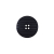 Italian Black Textural Plastic Button - 24L/15mm | Mood Fabrics