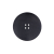 Italian Black Plated Button - 36L/23mm | Mood Fabrics