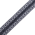 European Black Crochet Trim with Satin Ribbon Detail - 1.5