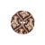Italian Carafe Brown Damask Printed Button - 36L/23mm | Mood Fabrics