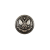 Italian Silver Button with Double-Headed Eagle Emblem - 24L/15mm | Mood Fabrics
