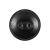 Italian Black Faux Leather Plastic Button - 40L/25.5mm | Mood Fabrics