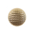 Italian Gold Basketwoven Plastic Button - 36L/23mm | Mood Fabrics