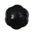 Italian Black Floral Beveled Shank Back Button - 48L/30.5mm | Mood Fabrics