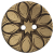 Italian Metallic Gold Floral Coconut Button - 64L/40.5mm | Mood Fabrics
