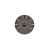 Italian Gunmetal Chrome Plated Floral Nylon Button - 24L/15mm | Mood Fabrics