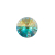 Swarovski Iridescent Crystal Shank Back Button - 25L/16mm | Mood Fabrics