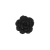 Italian Black Flower Shank Back Button - 24L/15mm | Mood Fabrics