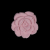 Italian Pink Flower Shank Back Button - 36L/23mm | Mood Fabrics