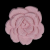Italian Pink Flower Shank Back Button - 54L/34mm | Mood Fabrics