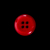Italian Red 4-Hole Velvet-Faced Plastic Button - 28L/18mm | Mood Fabrics