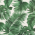 Dark Green Tropical Leaves Printed Woven | Mood Fabrics