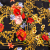Mood Exclusive Italian Black, Faded Rose and Harvest Gold Ornate Floral Digitally Printed Silk Charmeuse | Mood Fabrics